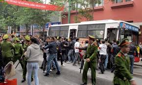 Security forces in Hanoi suppressed peaceful anti-China protest in Hanoi in 2014